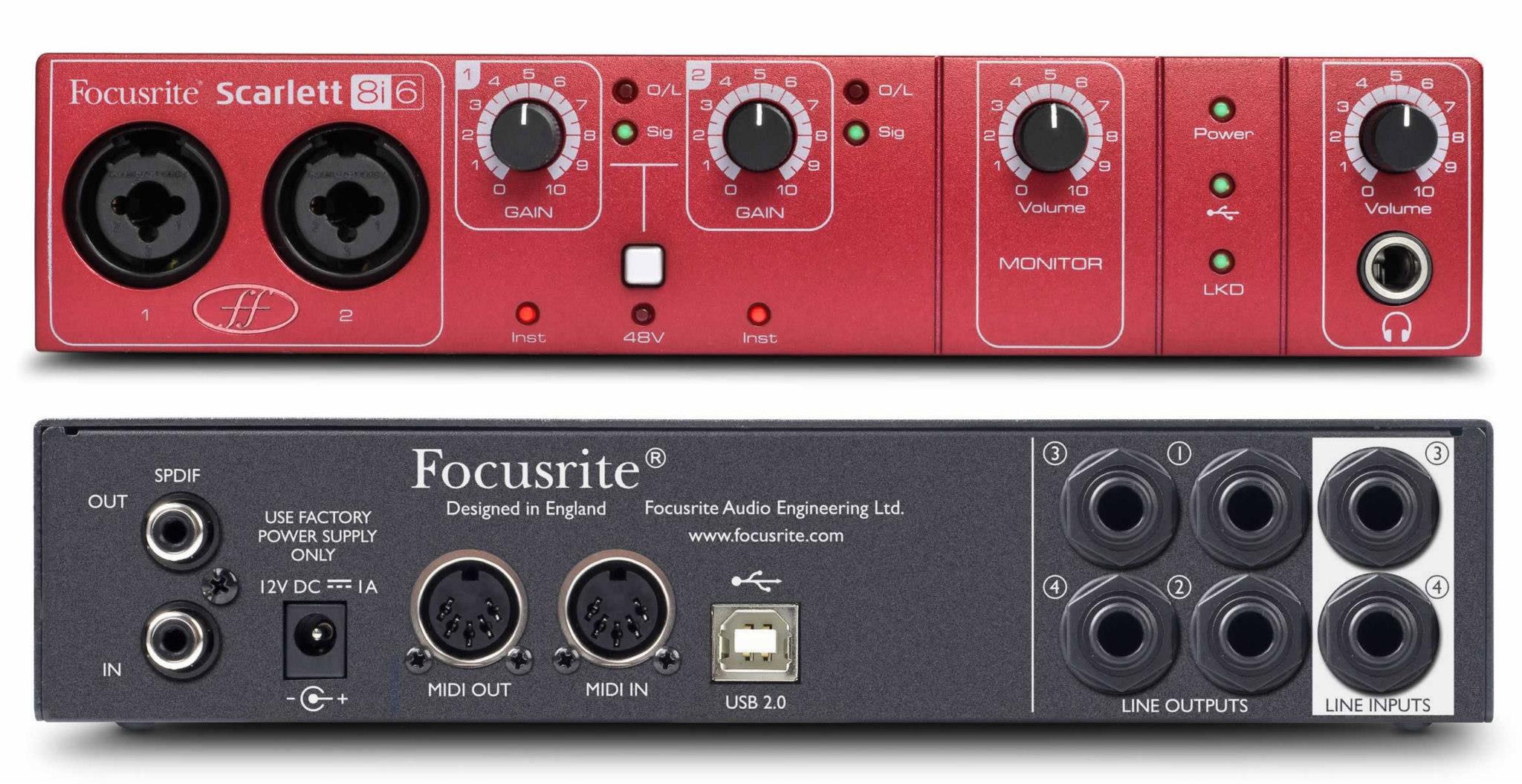 Scarlett 8i6 Audio Interface