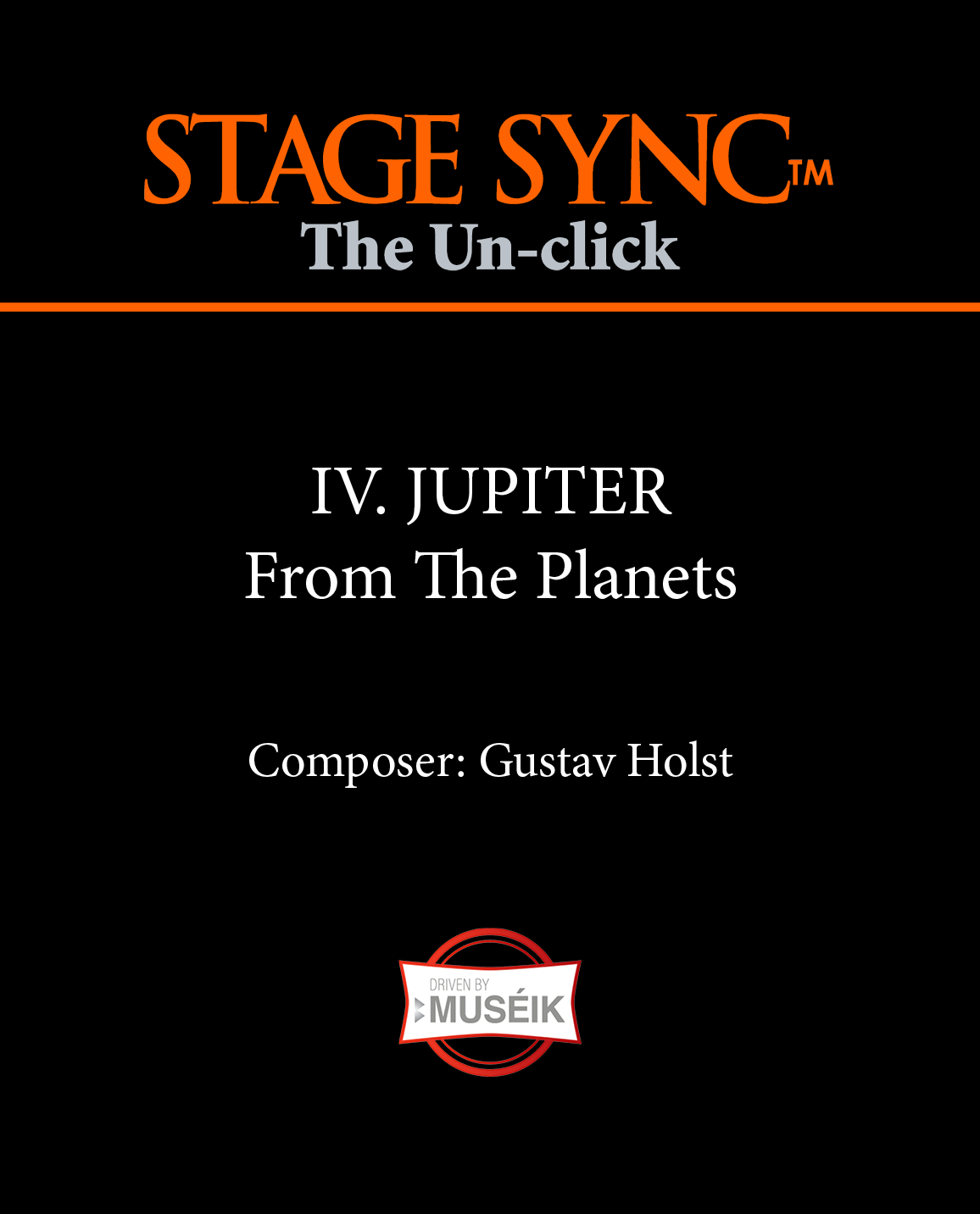 IV. Jupiter from The Planets Stage Sync