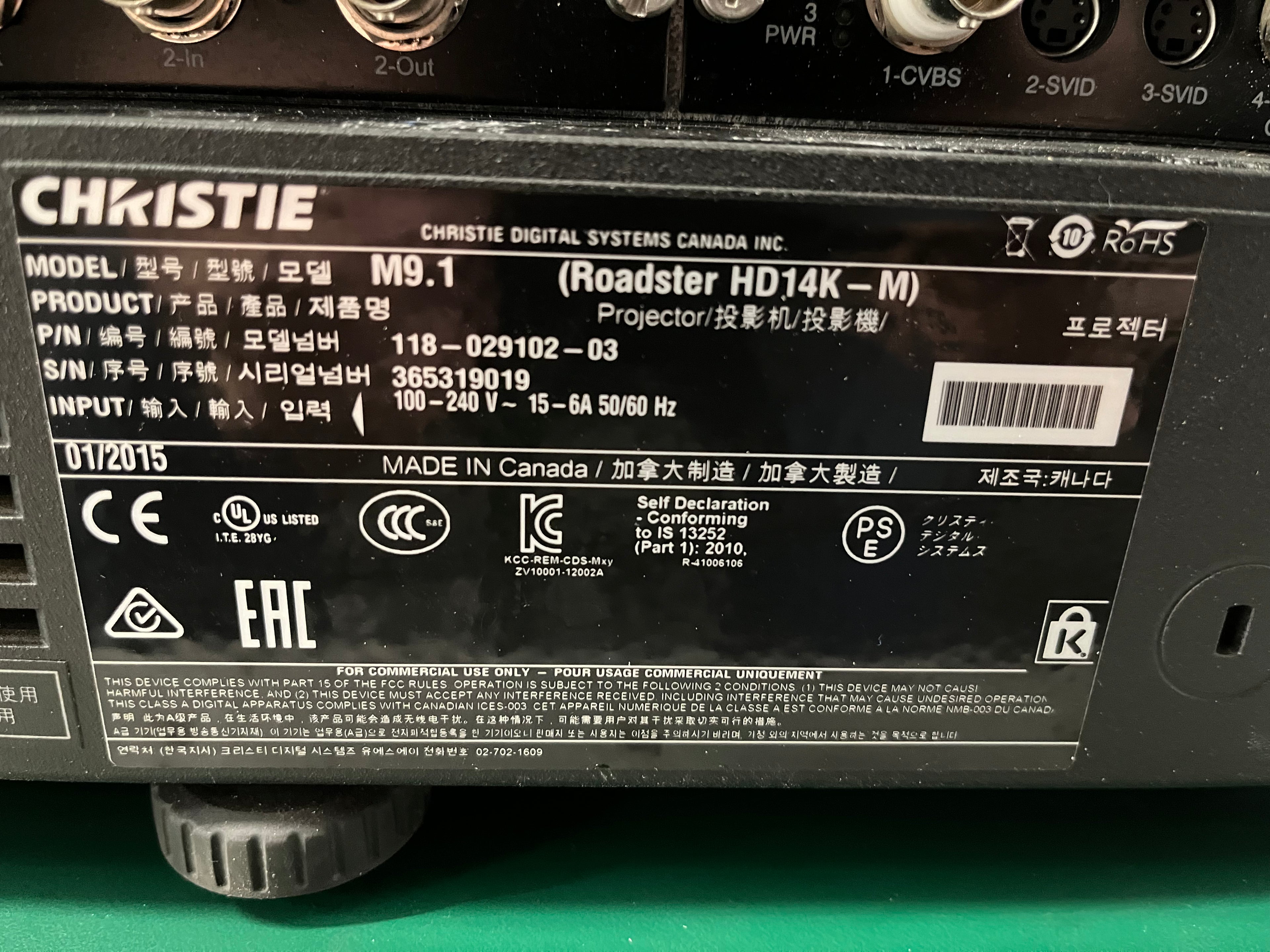 Christie Roadster 14K Lumen Projector